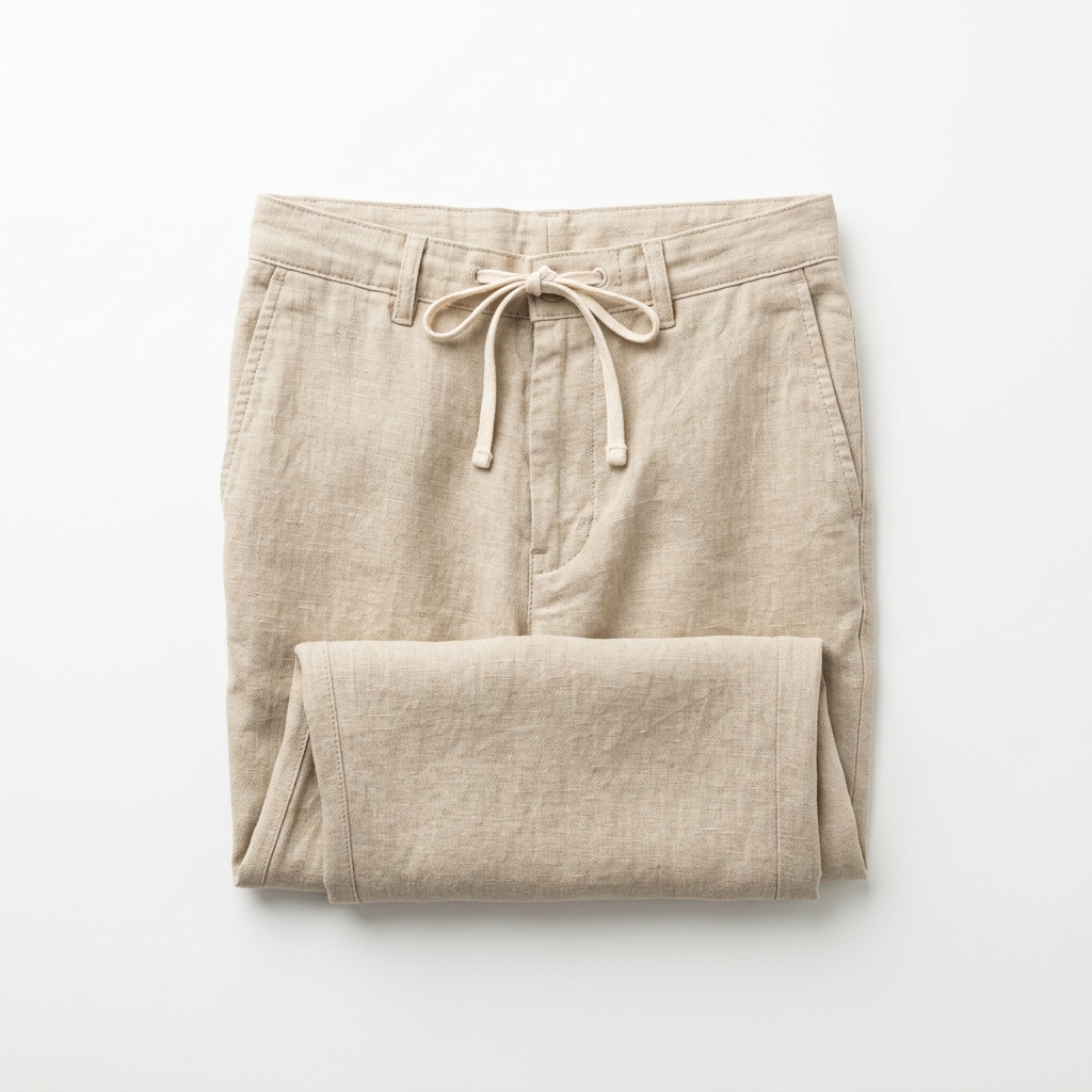 Linen Drawstring Pant