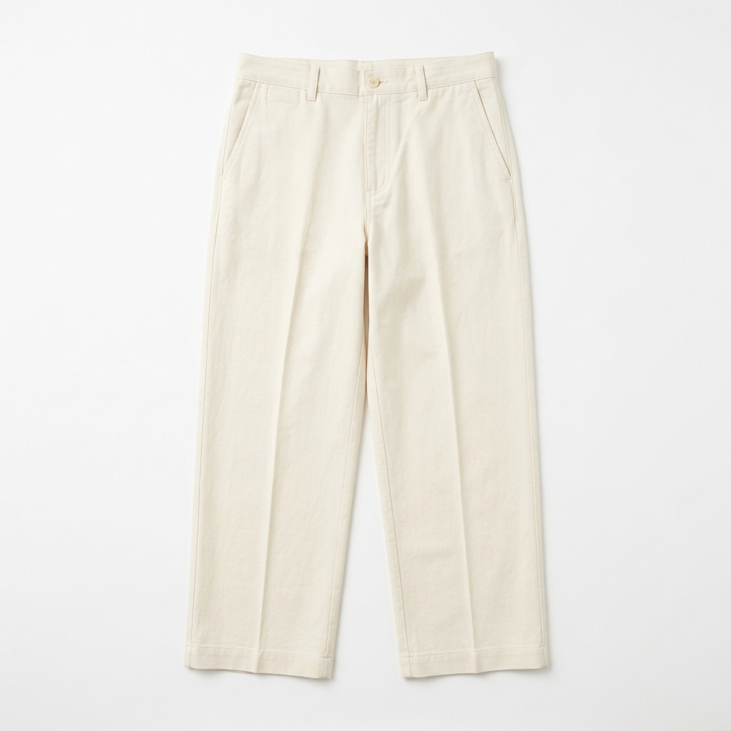 Wide Leg Trouser - Ecru